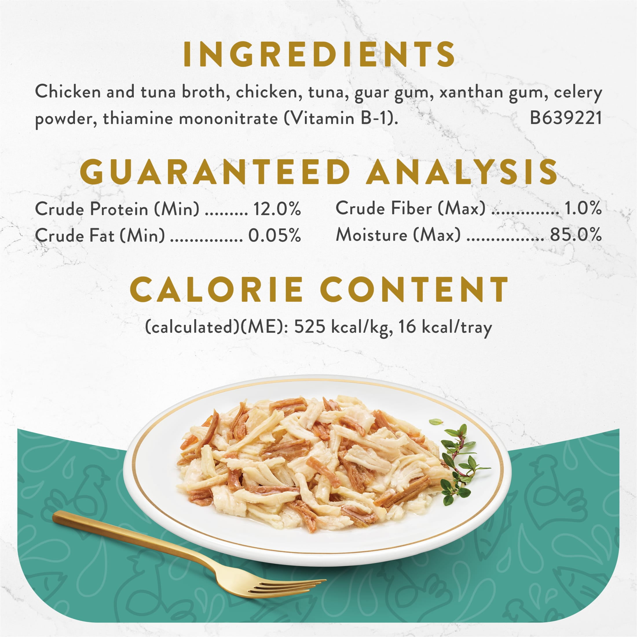 Purina Fancy Feast White Meat Chicken & Flaked Tuna Appetizer for Cats, 1.1 oz Tray