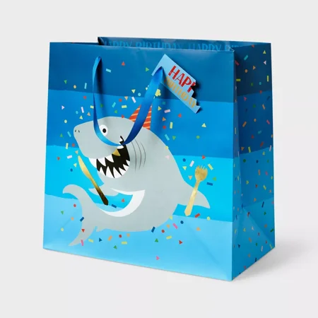 Large Shark Gift Bag
