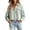 Blue, variant on Button down Shirts for Women Dressy Striped Long Sleeve Blouse Fashion Casual Daily Tops by Yigetop Blue L