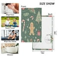 thumbnail image 6 of Yayeee 100% Cotton Hand Towels for Bathroom 16" x 28" Soft Absorbent Kitchen Towel, Christmas Gingerbread, 6 of 7