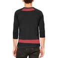 thumbnail image 2 of Halloween Evil Shadow Ninja Costume Mens Raglan T Shirt, 2 of 2