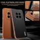 thumbnail image 4 of AZNS For Honor Magic7 5G Case Electroplating Carbon Fiber Texture PU + TPU Phone Cover - Green, 4 of 5