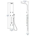 thumbnail image 2 of ALFI brand ABSP40 Stainless Steel Shower Panel with 6 Body Sprays, 2 of 7