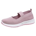 thumbnail image 2 of Summer Savings Clearance! Zpanxa Womens Casual Shoes Womens Fashion Casual Breathable Wedges Slip on Walking Sneakers Loafers Shoes Pink 38, 2 of 8
