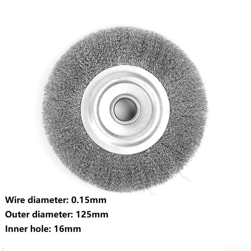 3"~10" Crimped Stainless Steel Wire Wheel Polishing Deburring For Bench Grinder 