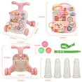 thumbnail image 5 of Hot Bee 3-in-1 Baby Walker and Learning Table Center, Perfect Learning Toys Christmas Baby Toy Gift for Infants 6-12 Months, 17.3 Inch Perfect for Early Development & Playtime for Girls Boys-Pink, 5 of 9