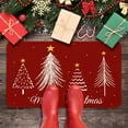 thumbnail image 2 of Merry Christmas Door Mat 17x29 Inch Red Christmas Tree Doormat Decorative Outdoor Winter Decoration Indoor Outdoor Entrance Floor mat, Non Slip Welcome Party Decor, 2 of 6