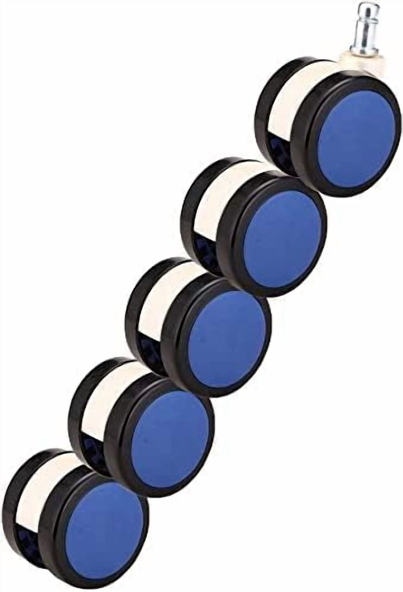 Gamvdout Office Chair Caster Wheels Furniture Swivel Caster Wheels PU Chair Replacement Castors Protect Your Hardwood Carpet/Tiles M1122mm 300lb Pack of 5 I