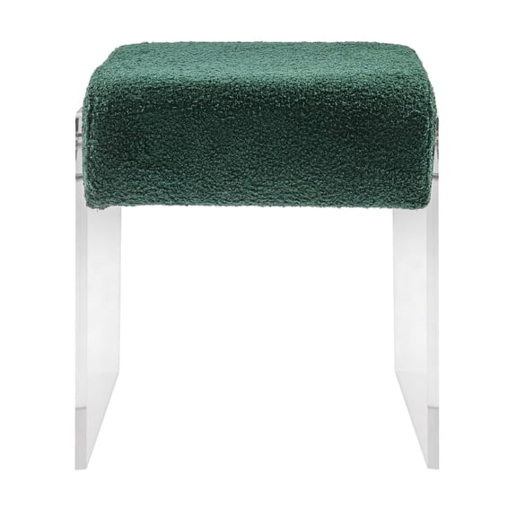 Acrylic Vanity Stool Chair, Stackable Makeup Stool, Cloud-Like Support for Long Sitting at Dressing Table, Bedroom, Bathroom