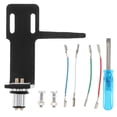 thumbnail image 1 of RUNROTOO Headshell Black Aluminium Alloy Replacement for Record Playing 1Set, 1 of 8
