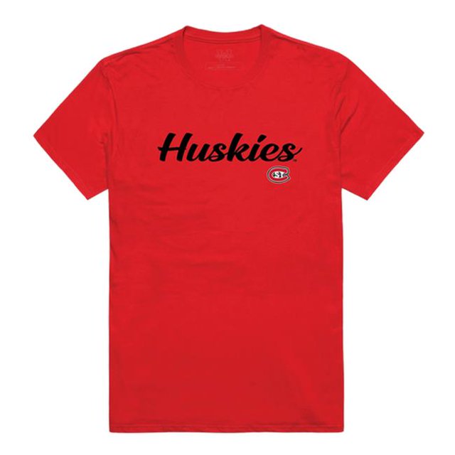 W Republic 554-237-RED-01 Men Saint Cloud State Huskies Script T-Shirt, Red - Small