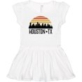 thumbnail image 3 of Inktastic Houston Texas Skyline Retro Girls Baby Dress, 3 of 5