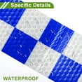 thumbnail image 5 of Unique Bargains Universal Reflective Tape Safety Warning Tape Reflector Conspicuity Tape for Trailer Trucks Bike Blue White 33ft x 2", 5 of 6