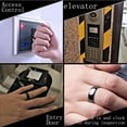 thumbnail image 3 of Anillo inteligente BRIAN RFID T5577 negro de cerámica, talla US 7, 3 of 7