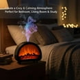 thumbnail image 3 of HOARBOEG 2025 Fireplace Aroma Diffuser with Realistic Flame Effect and Colorful Mist, Oil Diffuser for Home Aromatherapy, Humidifier with LED Night Light, Gift, 3 of 5
