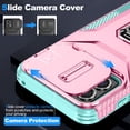 thumbnail image 3 of JTCASES for Motorola Moto G Stylus 5G 2023 Case, Slide Window + Adjustable Ring Kickstand + Magnetic Car Mount Drop Protection Anti-slip Shockproof Bumper Rugged Shell, Rosegold, 3 of 8