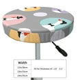 thumbnail image 4 of Daiia Cute Geese Stool Covers Round,Round Bar Stool Covers Waterproof Bar Chair Covers Washable Stool Cushion Slipcover for 12-14 Inch Chair-12 inch, 4 of 7