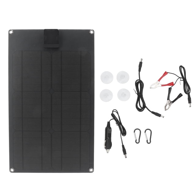 Panel Solar de 20W, cargadores solares portátiles estables e impermeables para teléfonos móviles con luz indicadora para relojes de ventiladores de coches al aire libre YUNYI BRAND Deportes