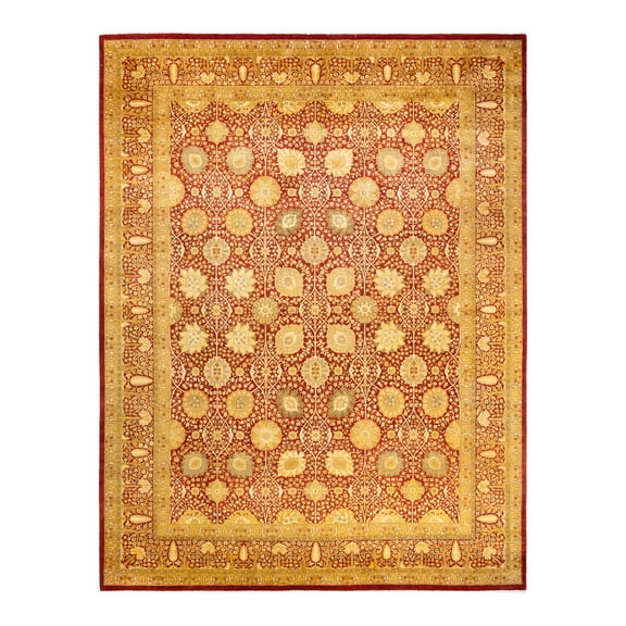 Mogul, One-of-a-Kind Hand-Knotted Area Rug - Orange, 9' 2" x 12' 1"