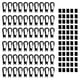 thumbnail image 2 of 60 Piezas De Plástico De 5 Mm Cuerda Elástica Cuerda Elástica Mosquetón Ganchos De Extremo, 2 of 8