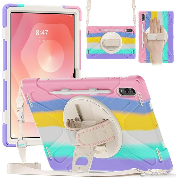Funda para Samsung Galaxy Tab S11 Ultra (14,6 Pulgadas) Modelo 2025 (SM-X930/SM-X936B), Funda Protectora a Prueba de Golpes para Niños con Portalápices, Correa de Mano y Soporte Giratorios 360