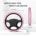 thumbnail image 5 of Naloa Breast Cancer Ribbons Awareness Elastic Steering Wheel Cover, Auto Steering Wheel Cover – 15 Inch , Comfortable Grip, Fit Suvs,Vans Cars,Trucks, 5 of 8