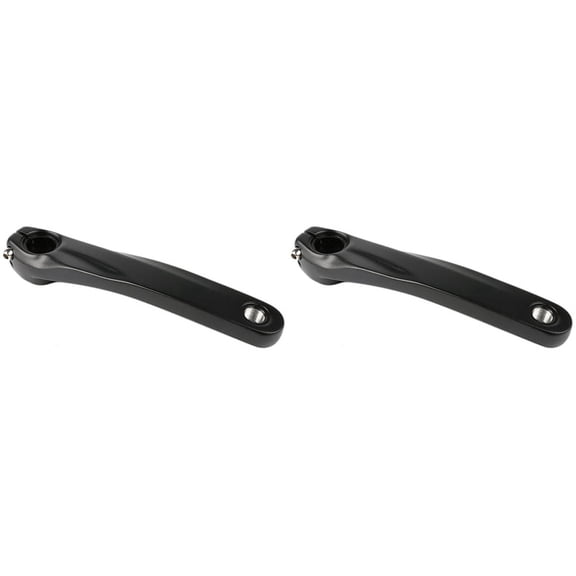 2X Aluminum Alloy Hollow Bicycle Left Crank Arm Bike Crank Arm Mainly for 590 610 XTR Crankset Black