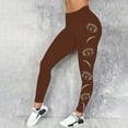 thumbnail image 3 of Shadoumai Women's Football Print Elastic Fitted Tights For Outerwear Leggings Comfortable Stretch High Waist Workout Yoga Pants, 3 of 6