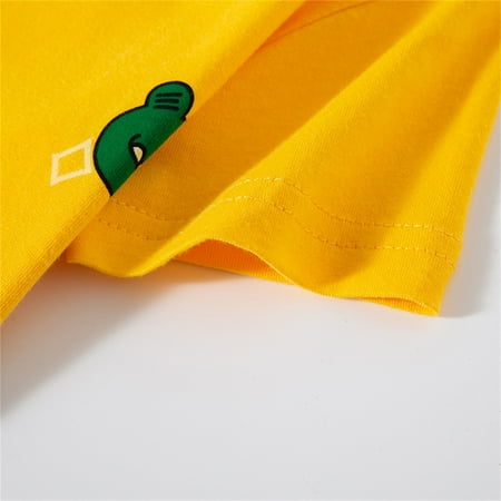 

TOWED22 Kids Tshirt Toddler Kids Baby Boys Girls Cartoon Short Sleeve Crewneck T Shirts Tops Tee Clothes For Tshirts For Toddler Yellow