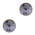 thumbnail image 3 of maskred Compact Wall Clock with Powerful Suction Cup Water Resistant for Bathroom Kitchen Orange 75 x 35mm 2Set, 3 of 6