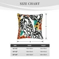 thumbnail image 5 of LNWH Abstract Leopard Zebra Ethnic Print Throw Pillow Covers, Square Soft Linen Decorative Pillow Cases, 16"x16" Inch, 5 of 8