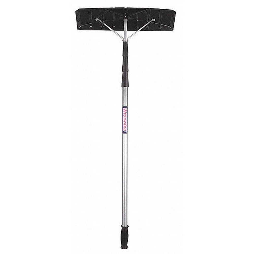 Westward Snow Roof Rake Scraper, Plastic Blade Material, 23 1/2 in