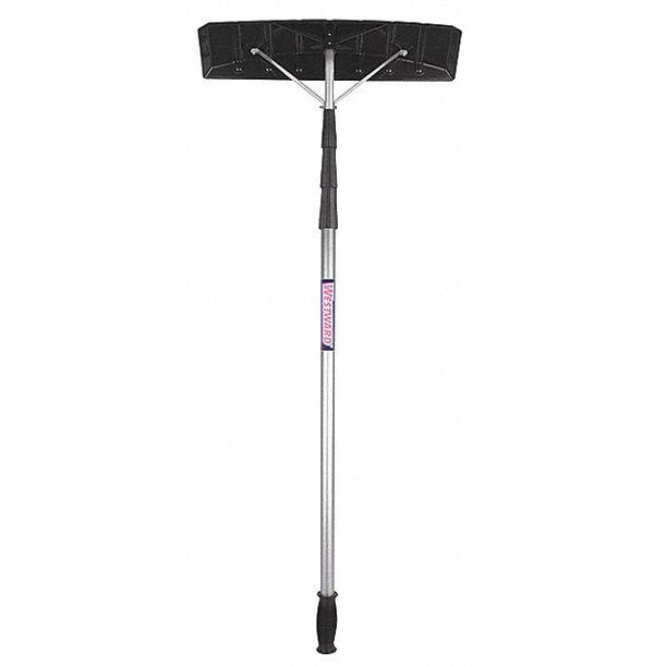 Westward Snow Roof Rake Scraper, Plastic Blade Material, 23 1/2 in