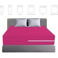 thumbnail image 4 of 100% Egyptian Cotton L Shape Zipper Mattress Cover, 800 TC, 12 Inch Deep Pocket Queen Size (60x80), Stripe Hot Pink, 4 of 6