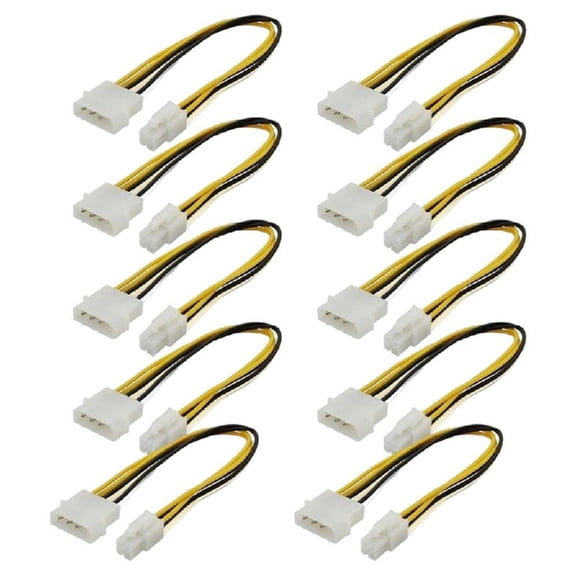 PC Computer Power Supply 4Pin to Motherboard 4Pin CPU Power Adapter Cord Cable Replacement