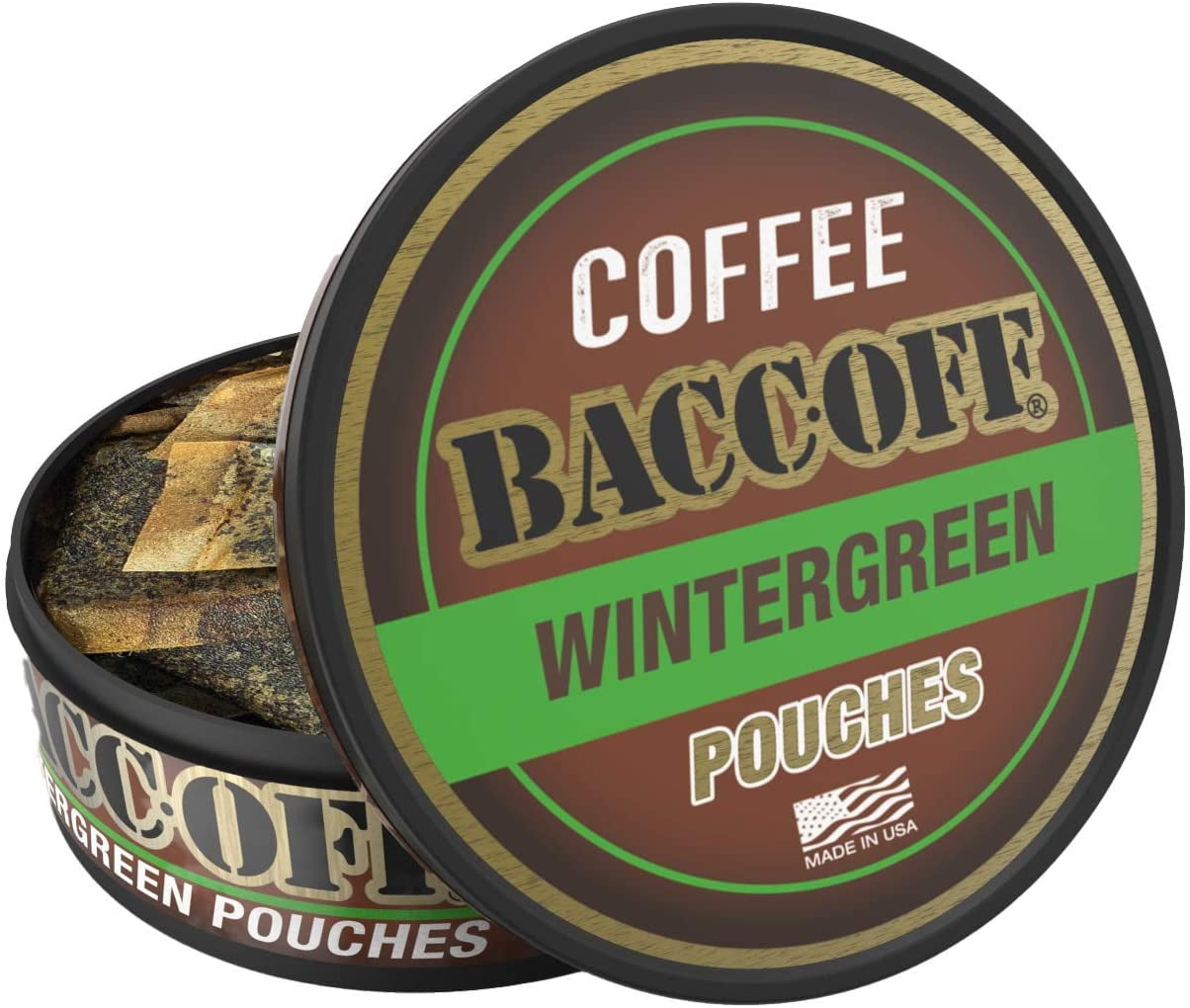BaccOff, Premium Flavored Coffee Pouches, No Tobacco Dip, No Nicotine