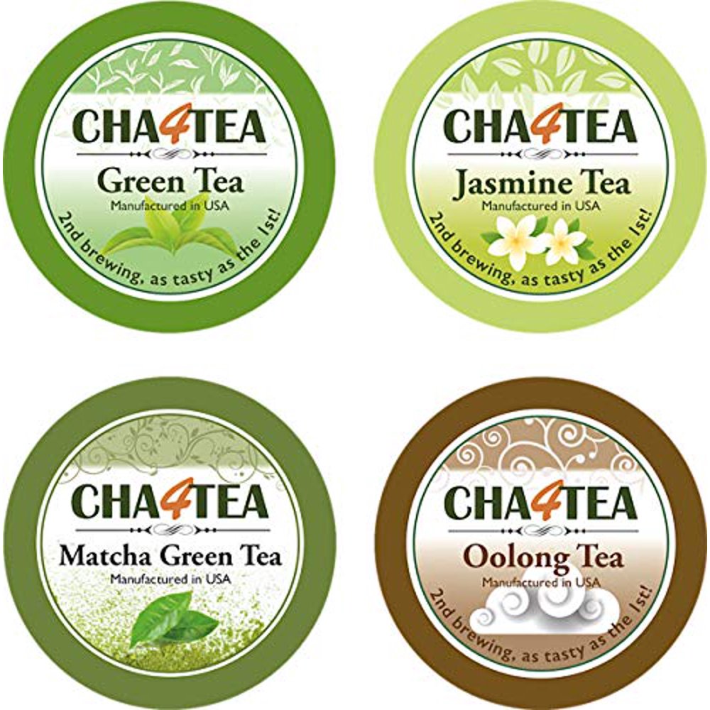 Cha4TEA 36Count Assorted Green Tea for Keurig KCup Brewers (Matcha