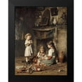 thumbnail image 2 of Harlamoff, Alexei Alexeiewitsch 12x14 Black Modern Framed Museum Art Print Titled - Blowing Bubbles, 2 of 5