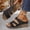 Black, variant on Minimalist Flat Slide Sandals Open Toe Slip-On Breathable Casual Footwear Green 36