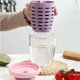 thumbnail image 5 of Takeaway Fruit Cup Double Drains Light Diet Cup Fats Loss Salad Cup Workers Portable Breakfast Cup Female, 5 of 6