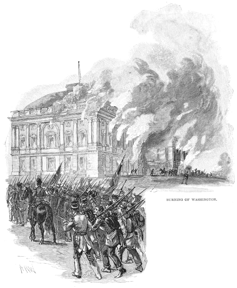 Washington Burning 1814 Nthe Burning Of Washington DC By The British On