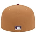thumbnail image 4 of Men's New Era Brown/Purple Atlanta Braves Two-Tone Color Pack 59FIFTY Fitted Hat, 4 of 5