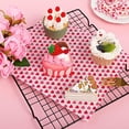 thumbnail image 4 of 100 Pcs Valentine's Day Wax Paper Sheets - Deli Paper, Sandwich Wrap, Candy & Cookie Wraps - Waterproof, Oil-proof Picnic Basket Liners with Heart Pattern for Kitchen & Handmade Food, 4 of 7