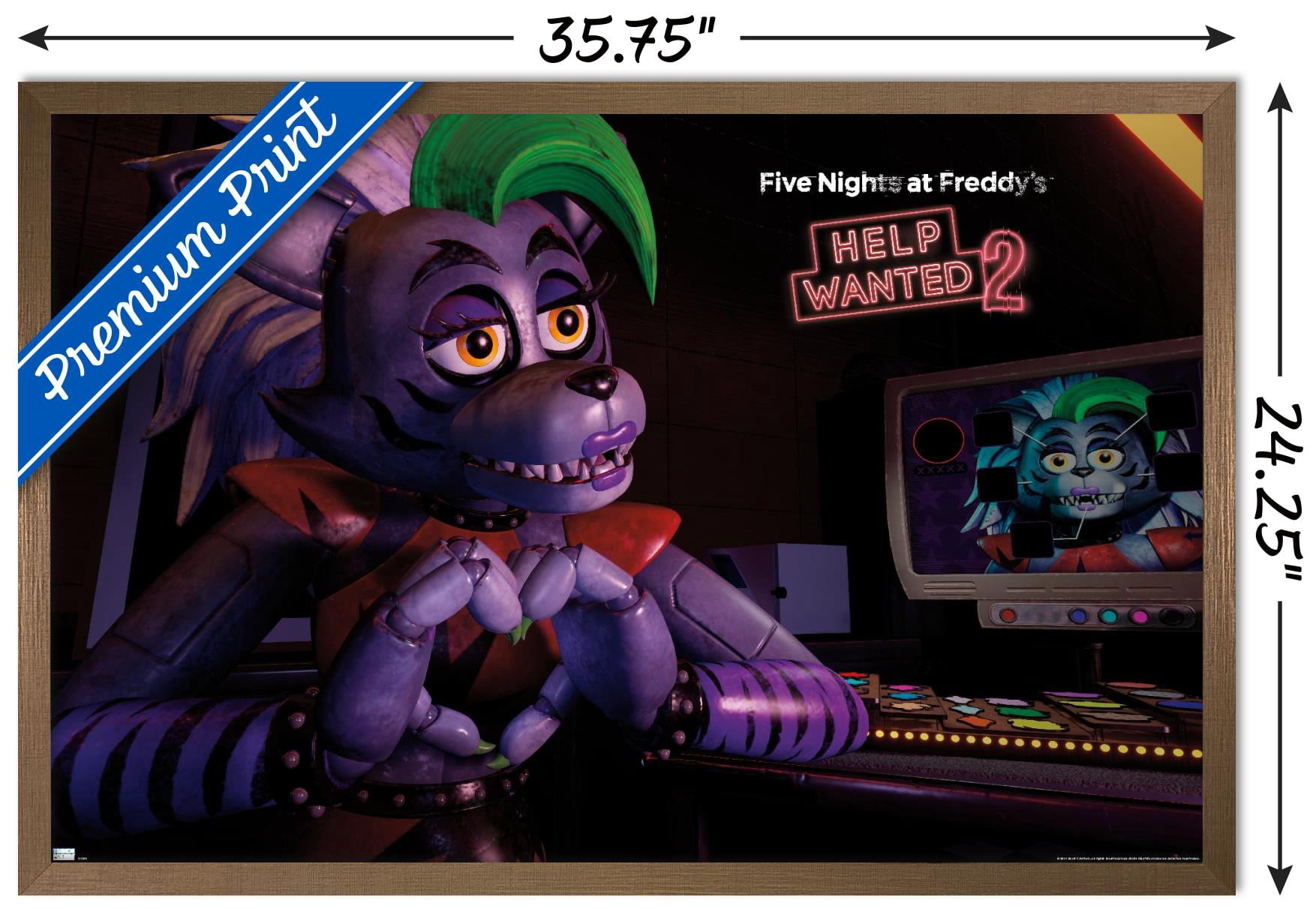 Five Nights at Freddy's: Help Wanted 2 - Roxanne Wolf Wall Poster, 22.375" x 34" Framed