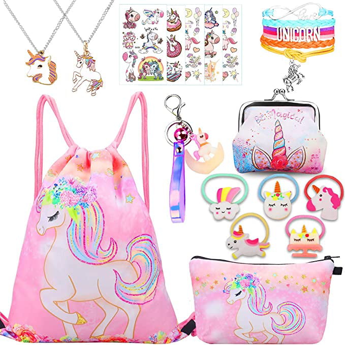 Unicorn Gifts for Girls Unicorn Bag,Girls Gifts,Birthday Decorations for Teen Girls 8 Pcs 