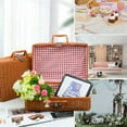 thumbnail image 3 of TACILIP Storage, Imitation Rattan Box Retro Portable Storage Box Wedding Photography Decoration Photo Souvenir Rattan Organizing Box, Organizer Gift, 3 of 6