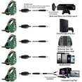 thumbnail image 2 of Butfulake Gaming Headset for Nintendo Switch, PS4, Xbox One, PS5 Controller, Laptop, Mac, Noise Cancelling PC Headset with Mic,7.1 Stereo Surround Sound, Cool LED Light,Comfort Earmuff, Camo Green, 2 of 8