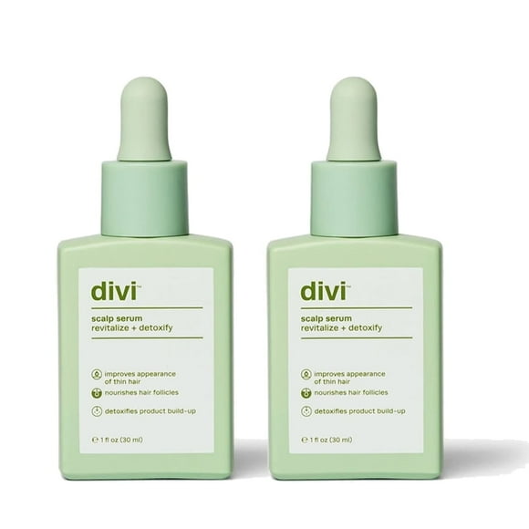 Divi Scalp Serum - Revitalize Detoxify, For Thinning Hair 1oz(2pcs)