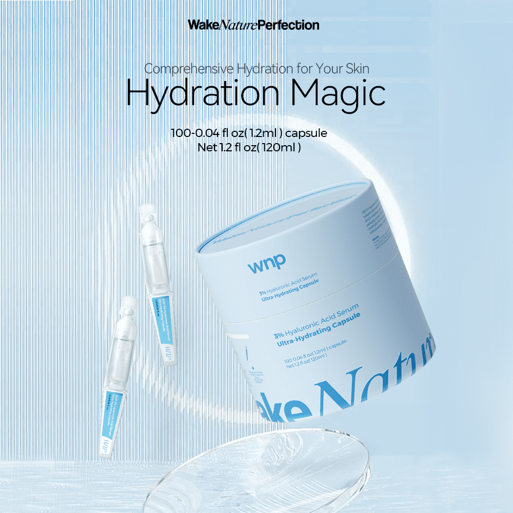 WNP Ultra Hydrating Face Serum, 100 Vials Value Pack with 3 Percent Hyaluronic Acid, 4.06 fl oz