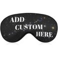 thumbnail image 1 of wonima11 Custom Eye Mask, Personalized Design Soft Eyeshade Blindfold with Adjustable Strap Add Your Own Picture Text Blindfold for Sleeping Travel Work Naps Blocks Light, 1 of 1